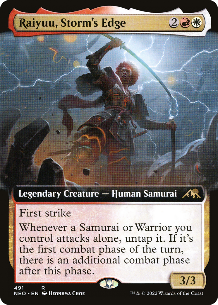 Raiyuu, Storm's Edge (NEO-491) - Kamigawa: Neon Dynasty: (Extended Art) Foil