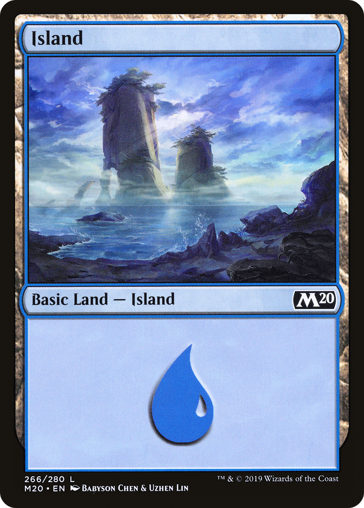 Island (M20-266) - Core Set 2020 Foil