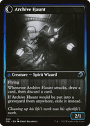 Overwhelmed Archivist // Archive Haunt (DBL-068) - Innistrad: Double Feature: (Double Faced Transform)