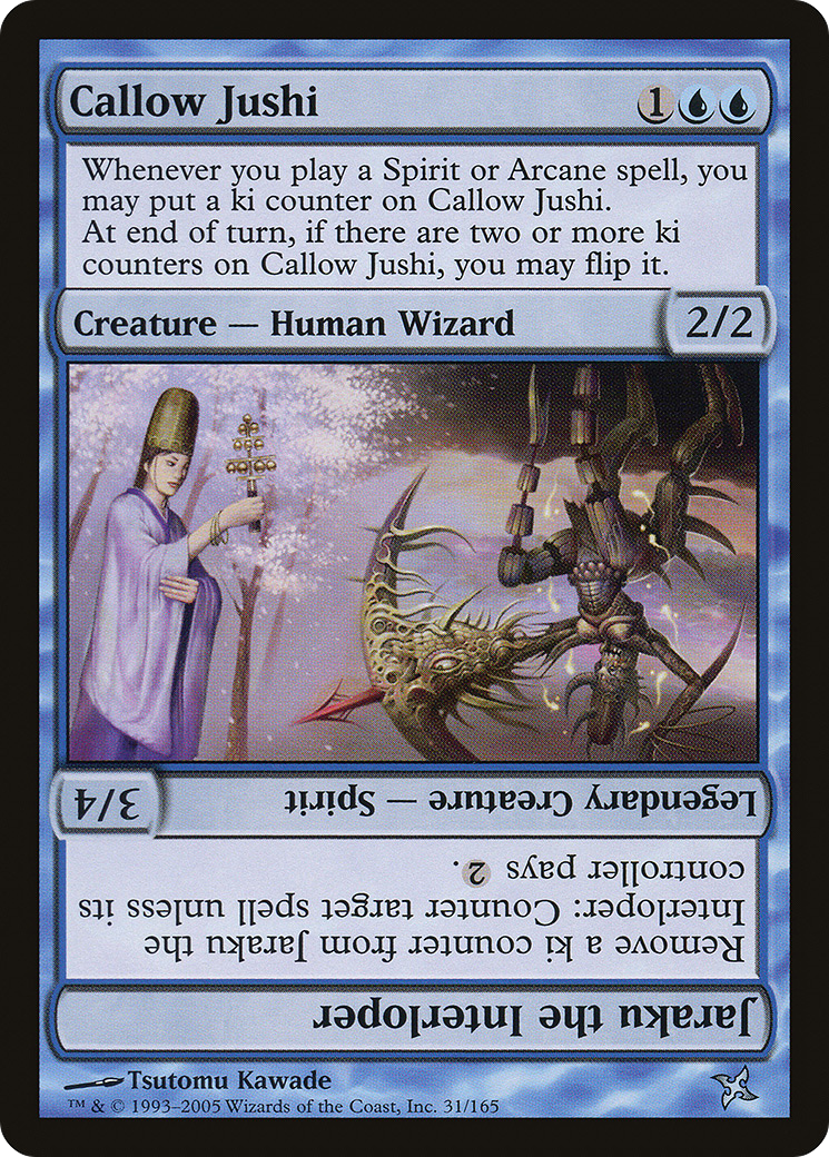 Callow Jushi // Jaraku the Interloper (BOK-031) - Betrayers of Kamigawa Foil