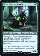 Kona, Rescue Beastie (PRE-187) - Duskmourn: House of Horror Promos Foil