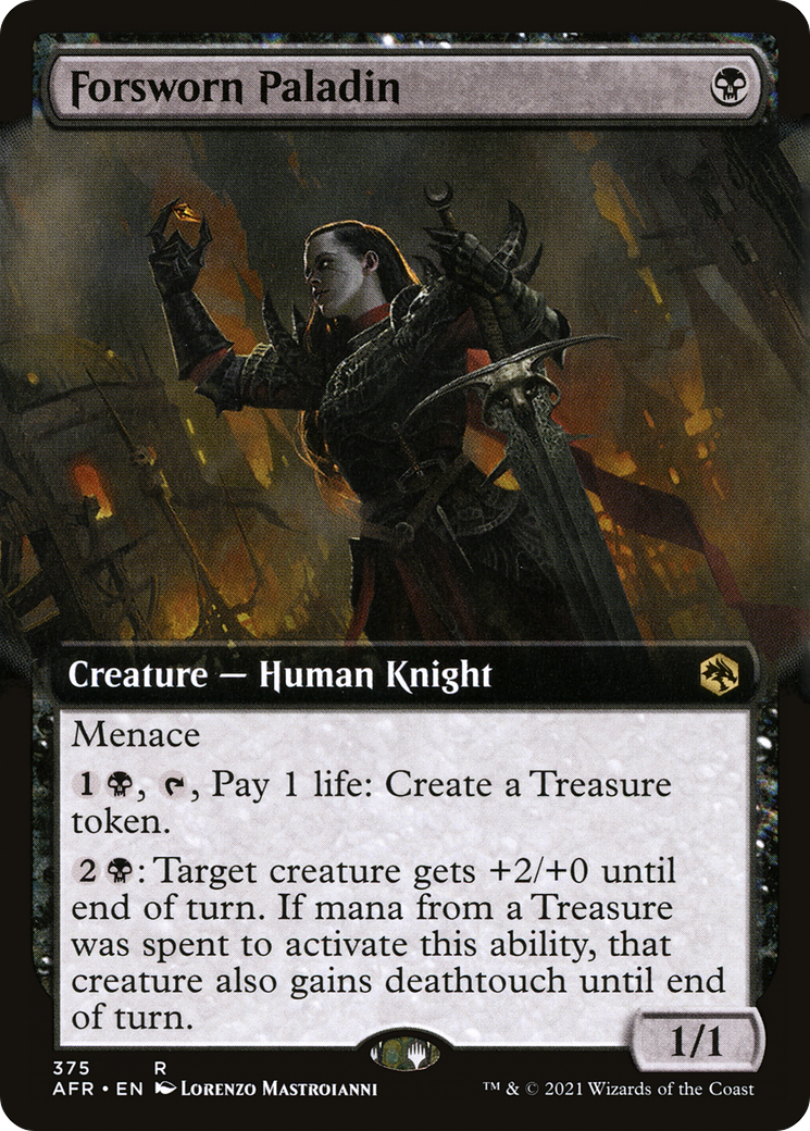 Forsworn Paladin (AFR-375) - Adventures in the Forgotten Realms: (Extended Art)