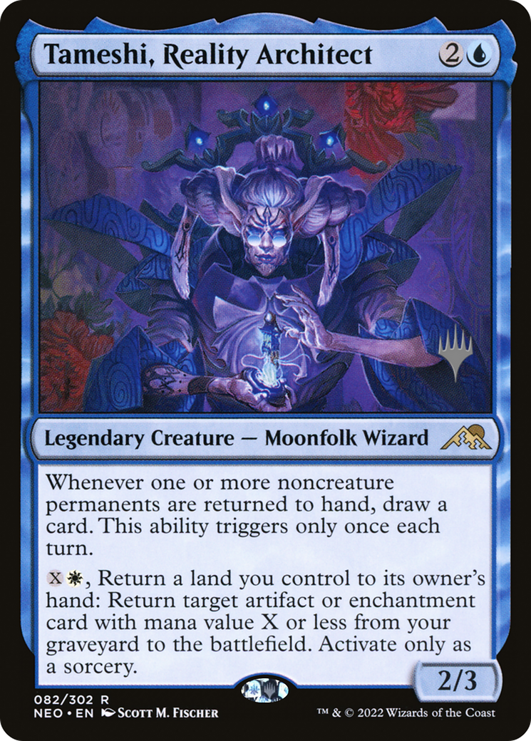 Tameshi, Reality Architect (PPNEO-82P) - Kamigawa: Neon Dynasty Promos