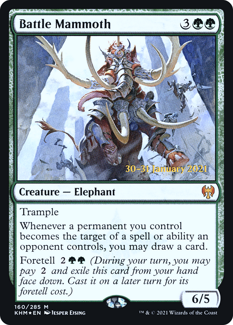 Battle Mammoth (PRE-160) - Kaldheim Promos Foil