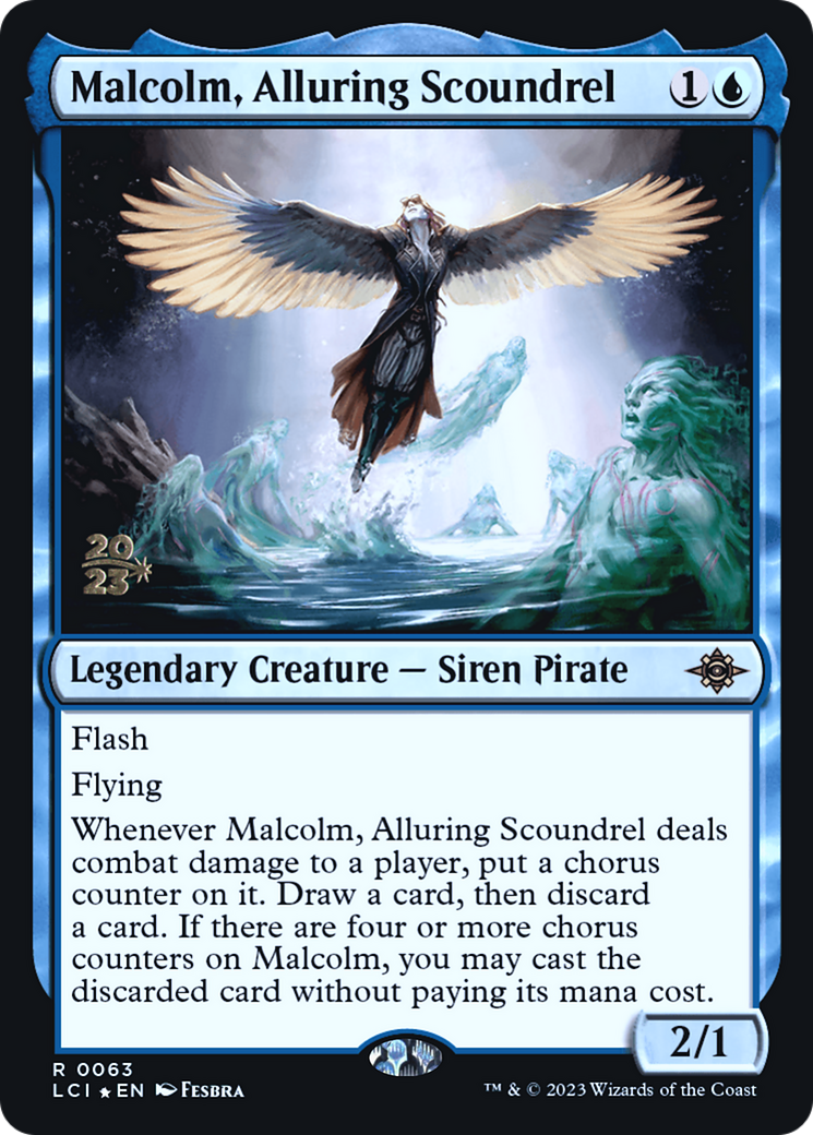 Malcolm, Alluring Scoundrel (PRE-063) - The Lost Caverns of Ixalan Promos Foil