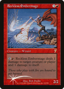 Reckless Embermage (7ED-212★) - Seventh Edition Foil