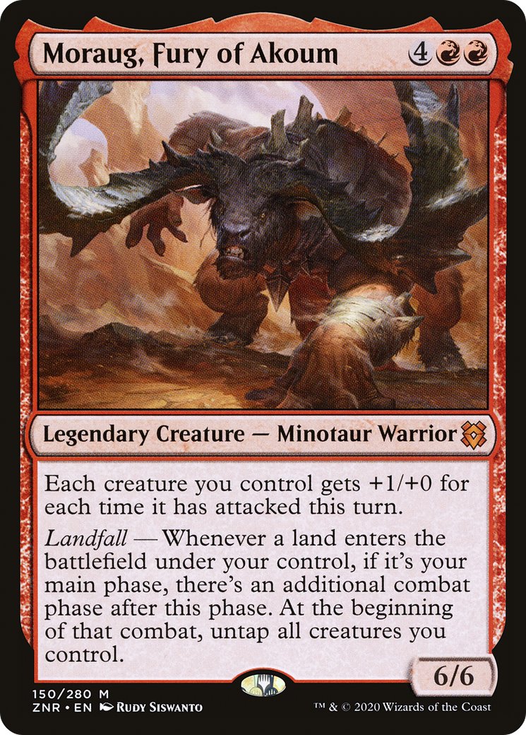 Moraug, Fury of Akoum (ZNR-150) - Zendikar Rising Foil