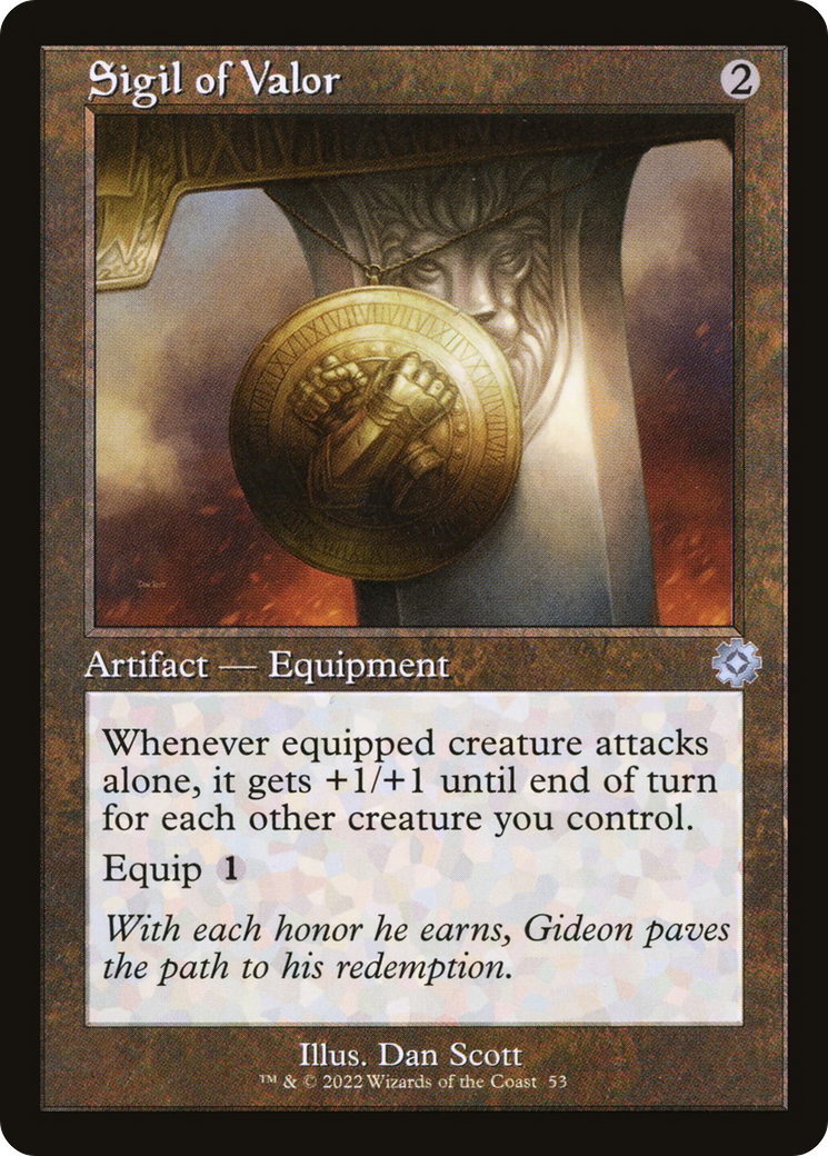 Sigil of Valor (BRR-053) - The Brothers' War Retro Artifacts Foil