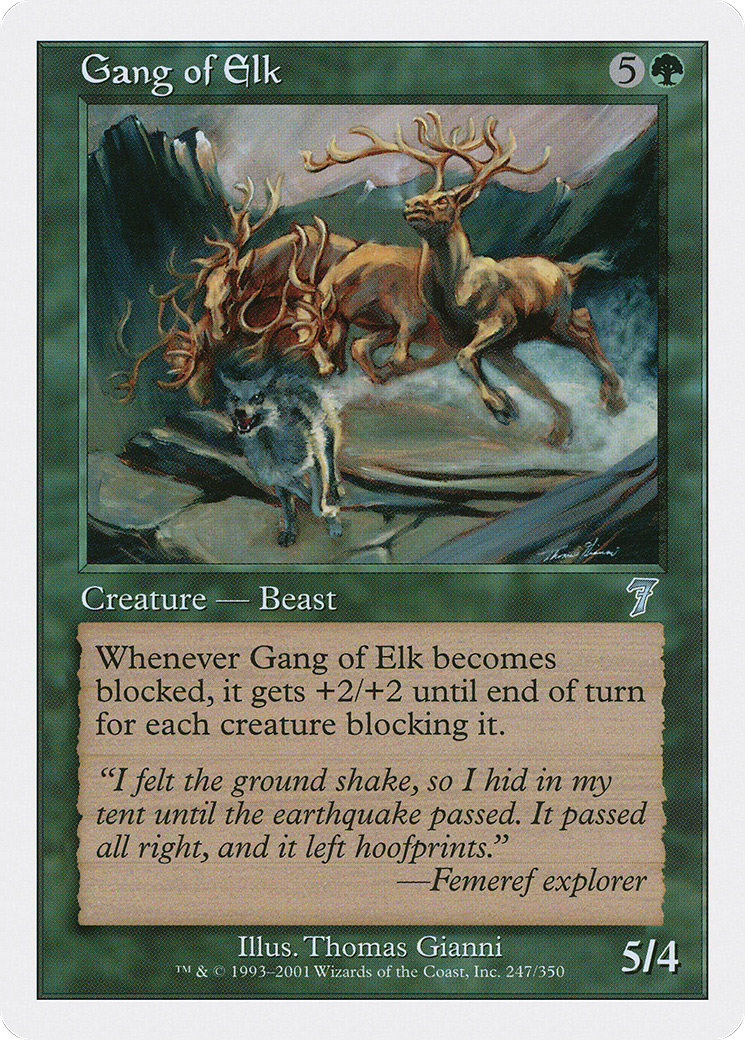 Gang of Elk (7ED-247) - Seventh Edition
