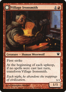 Village Ironsmith // Ironfang (ISD-168) - Innistrad: (Double Faced Transform) Foil
