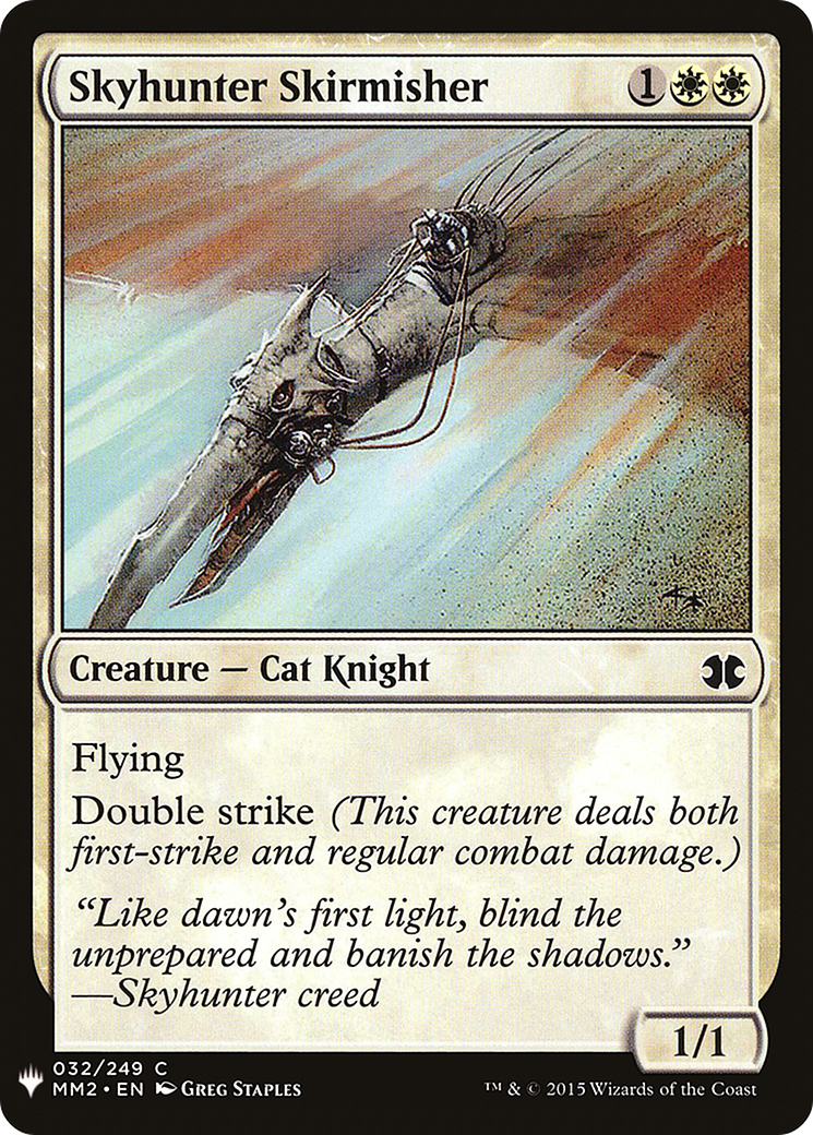 Skyhunter Skirmisher (LIST-032) - The List