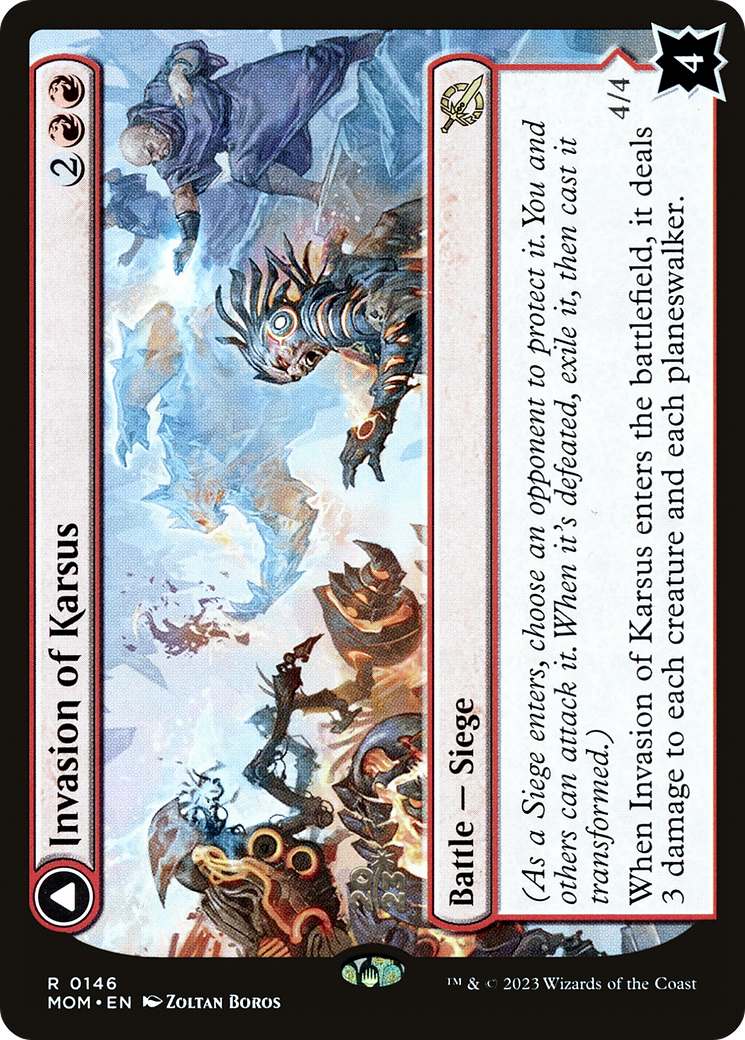 Invasion of Karsus // Refraction Elemental (PRE-146S) - March of the Machine Promos Foil