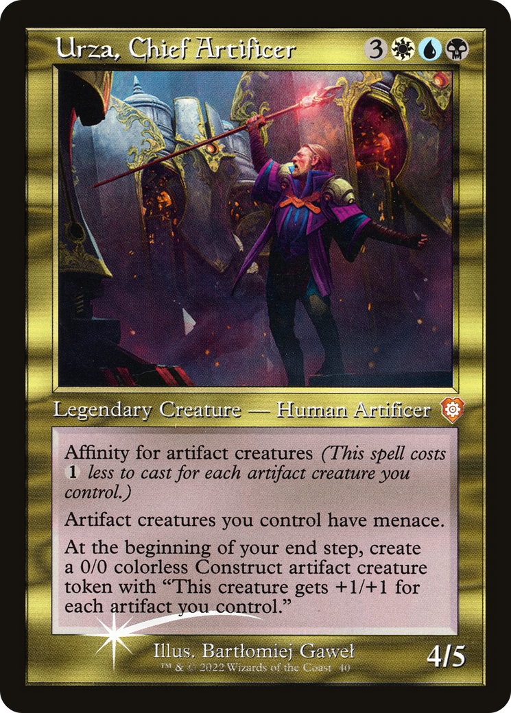 Urza, Chief Artificer (BRC-040) - The Brothers' War Commander Etched Foil