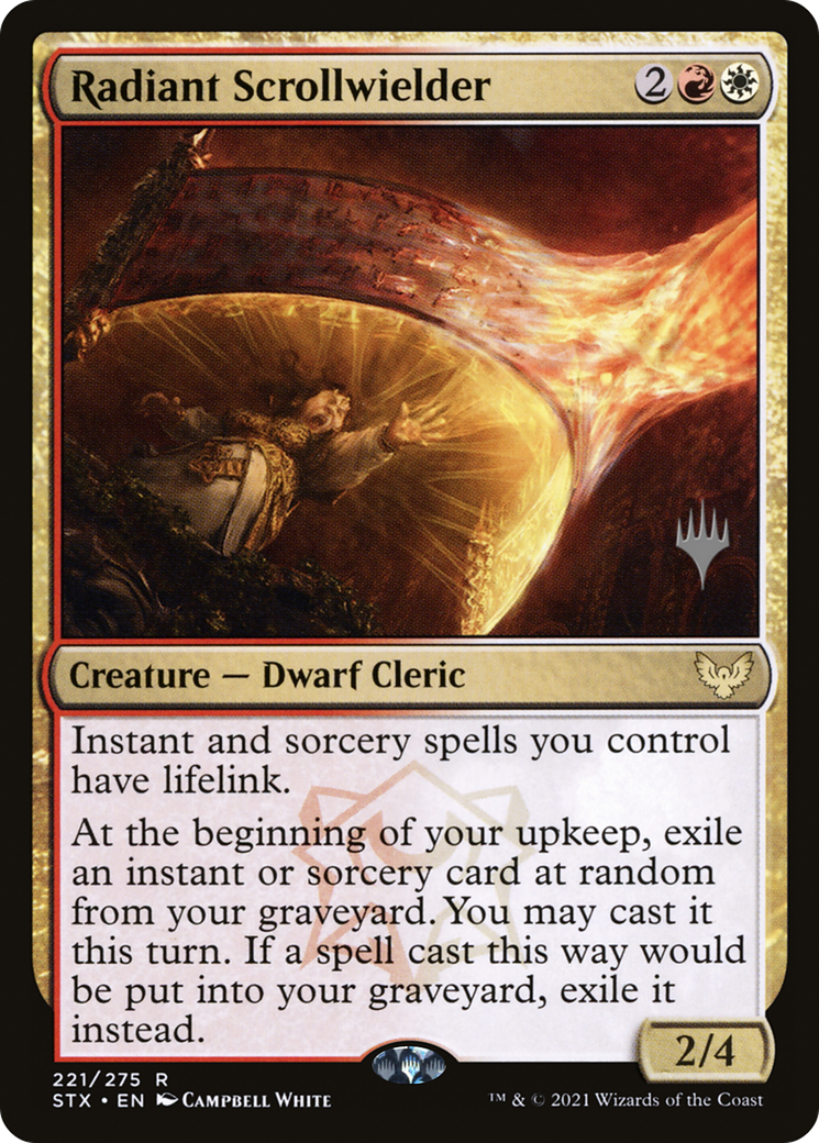 Radiant Scrollwielder (PPSTX-221P) - Strixhaven: School of Mages Promos Foil