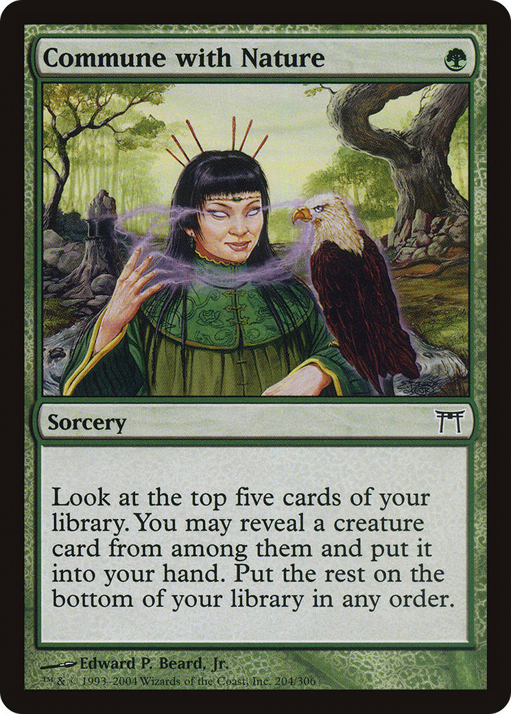 Commune with Nature (CHK-204) - Champions of Kamigawa Foil
