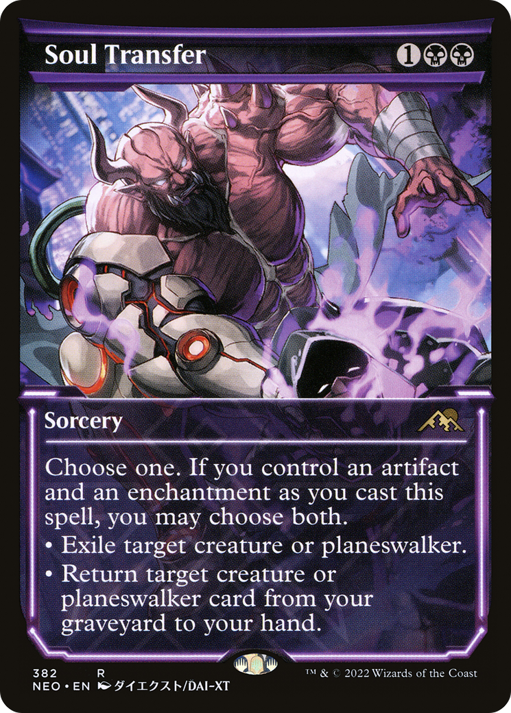 Soul Transfer (NEO-382) - Kamigawa: Neon Dynasty: (Showcase) Foil