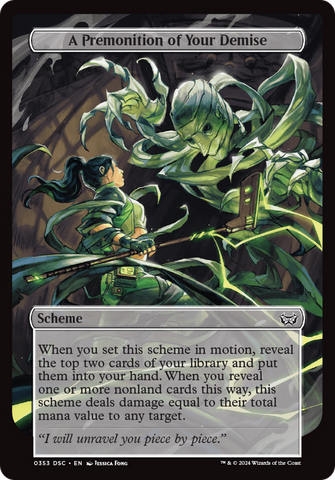 A Premonition of Your Demise (A:DSC-353) - Duskmourn: House of Horror Commander