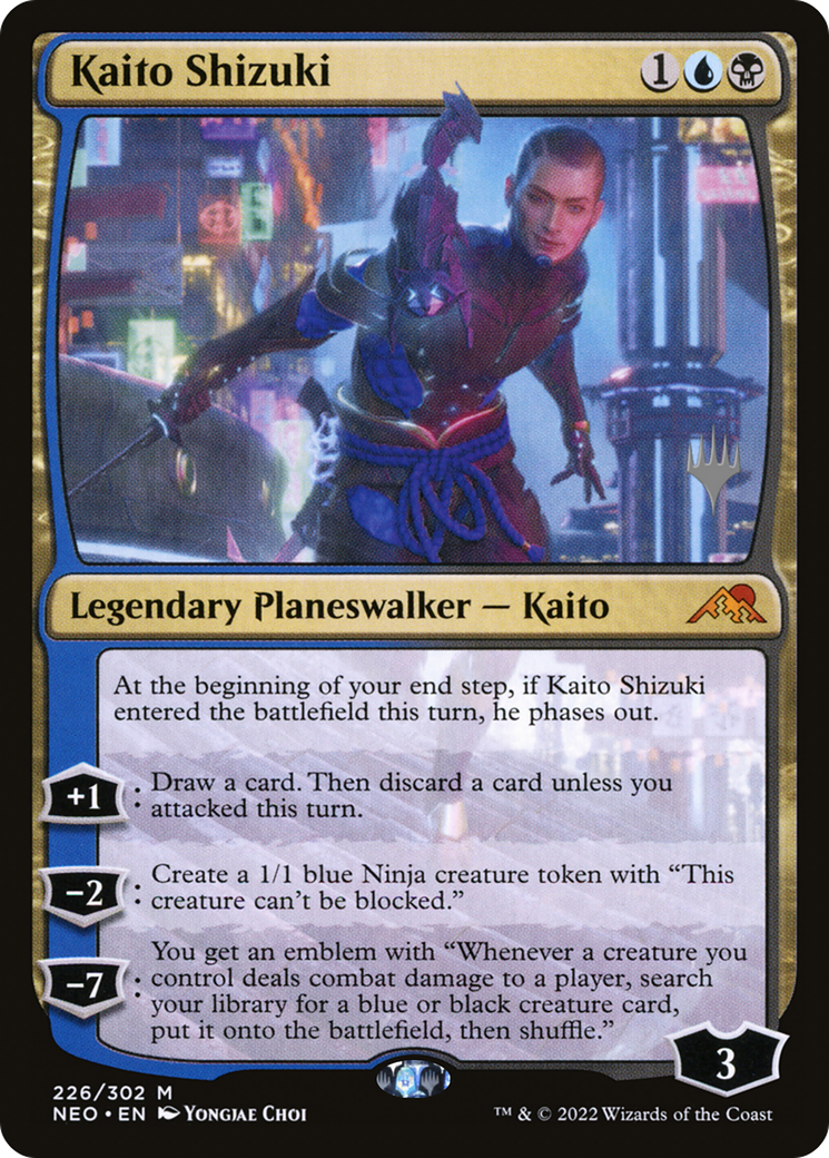 Kaito Shizuki (PPNEO-226P) - Kamigawa: Neon Dynasty Promos
