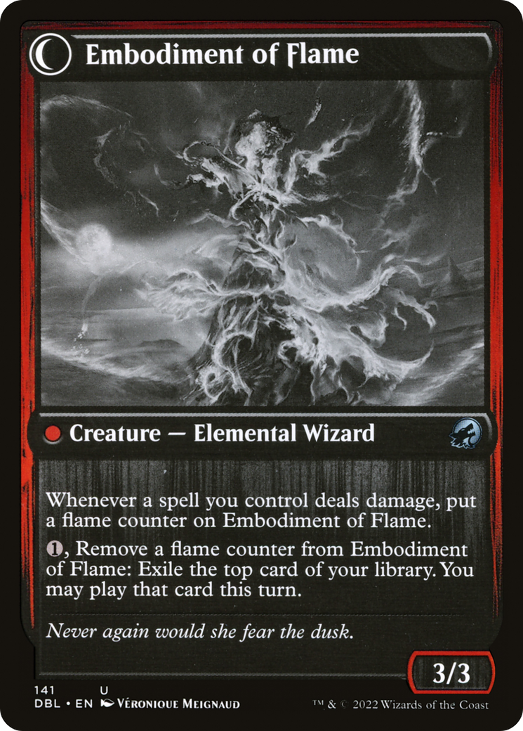 Flame Channeler // Embodiment of Flame (DBL-141) - Innistrad: Double Feature: (Double Faced Transform)