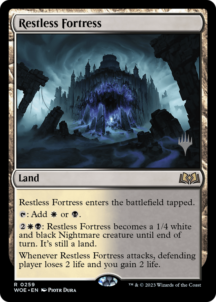 Restless Fortress (PPWOE-259P) - Wilds of Eldraine Promos Foil