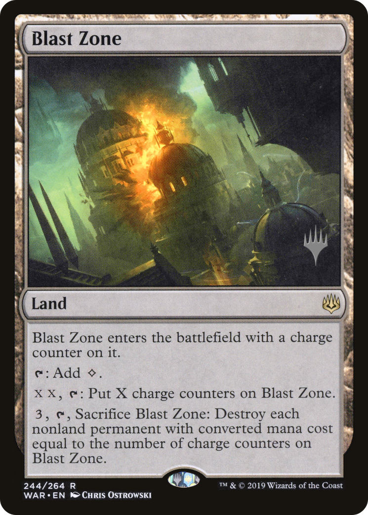 Blast Zone (PPTHB-244) - War of the Spark Promos Foil