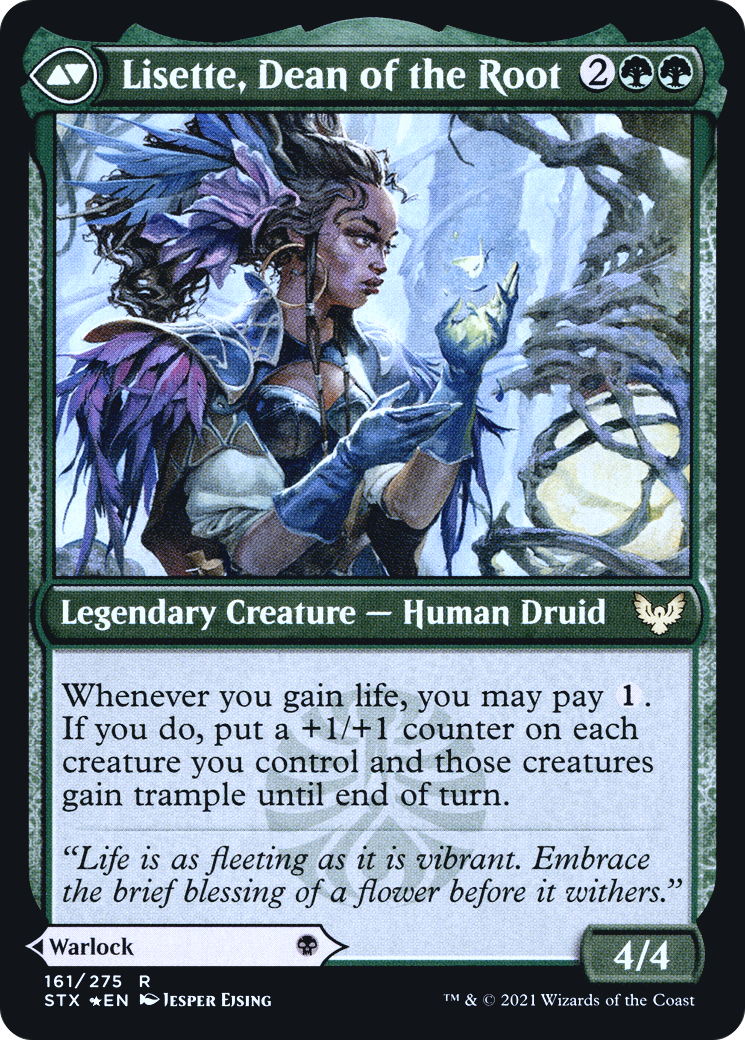 Valentin, Dean of the Vein // Lisette, Dean of the Root (PRE-161) - Strixhaven: School of Mages Promos Foil