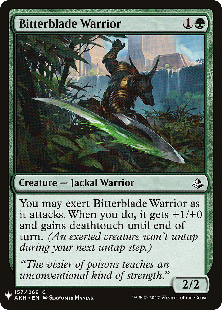 Bitterblade Warrior (LIST-157) - The List