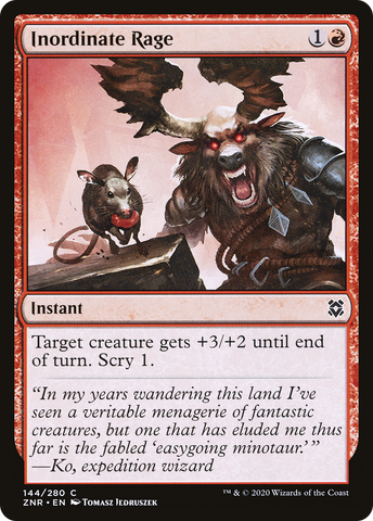 Inordinate Rage (ZNR-144) - Zendikar Rising Foil