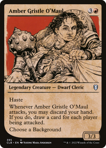 Amber Gristle O'Maul (CLB-395) - Commander Legends: Battle for Baldur's Gate: (Showcase)