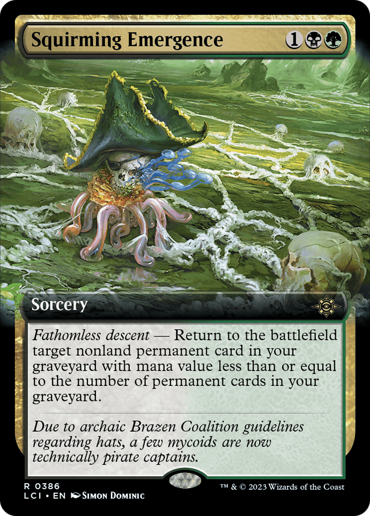 Squirming Emergence (LCI-386) - The Lost Caverns of Ixalan: (Extended Art)