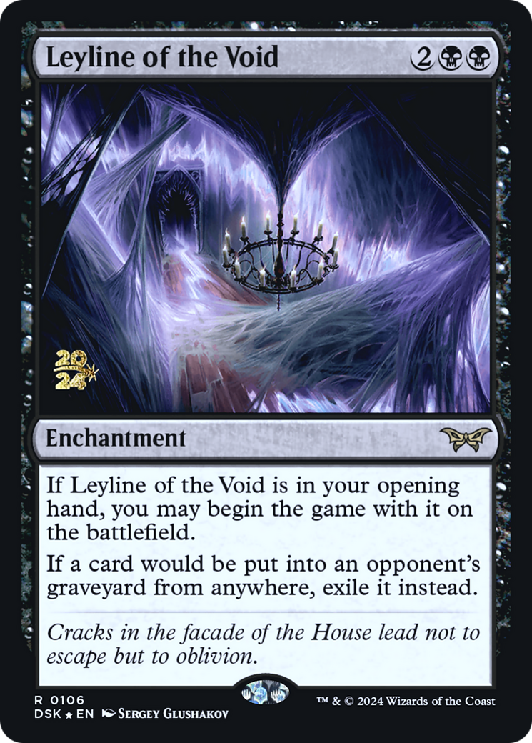Leyline of the Void (PRE-106) - Duskmourn: House of Horror Promos Foil
