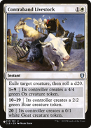 Contraband Livestock (LIST-CLB-12) - The List