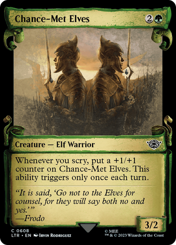 Chance-Met Elves (LTR-608) - The Lord of the Rings: Tales of Middle-earth: (Showcase) Foil