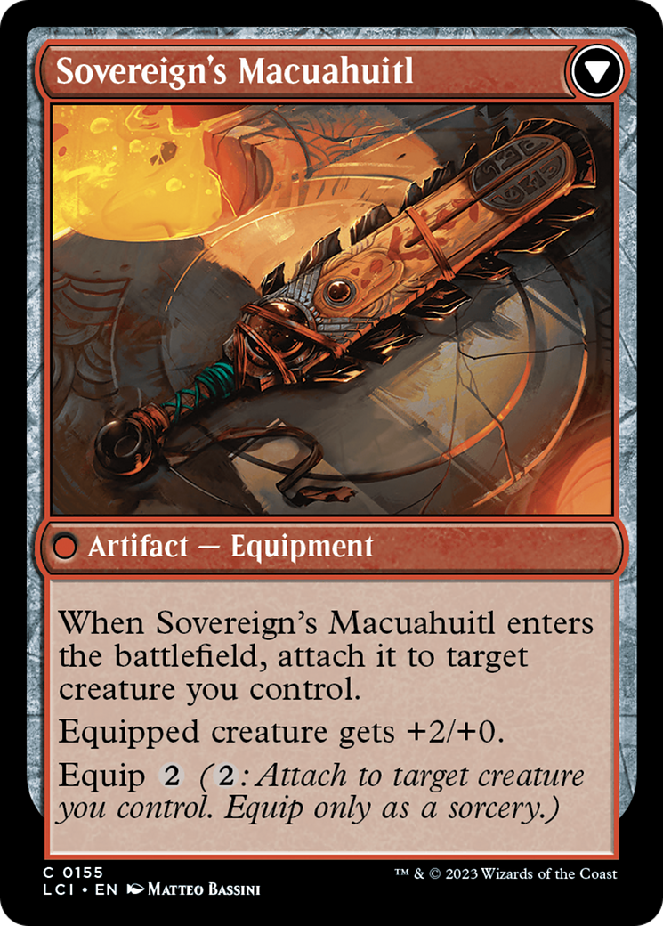 Idol of the Deep King // Sovereign's Macuahuitl (LCI-155) - The Lost Caverns of Ixalan