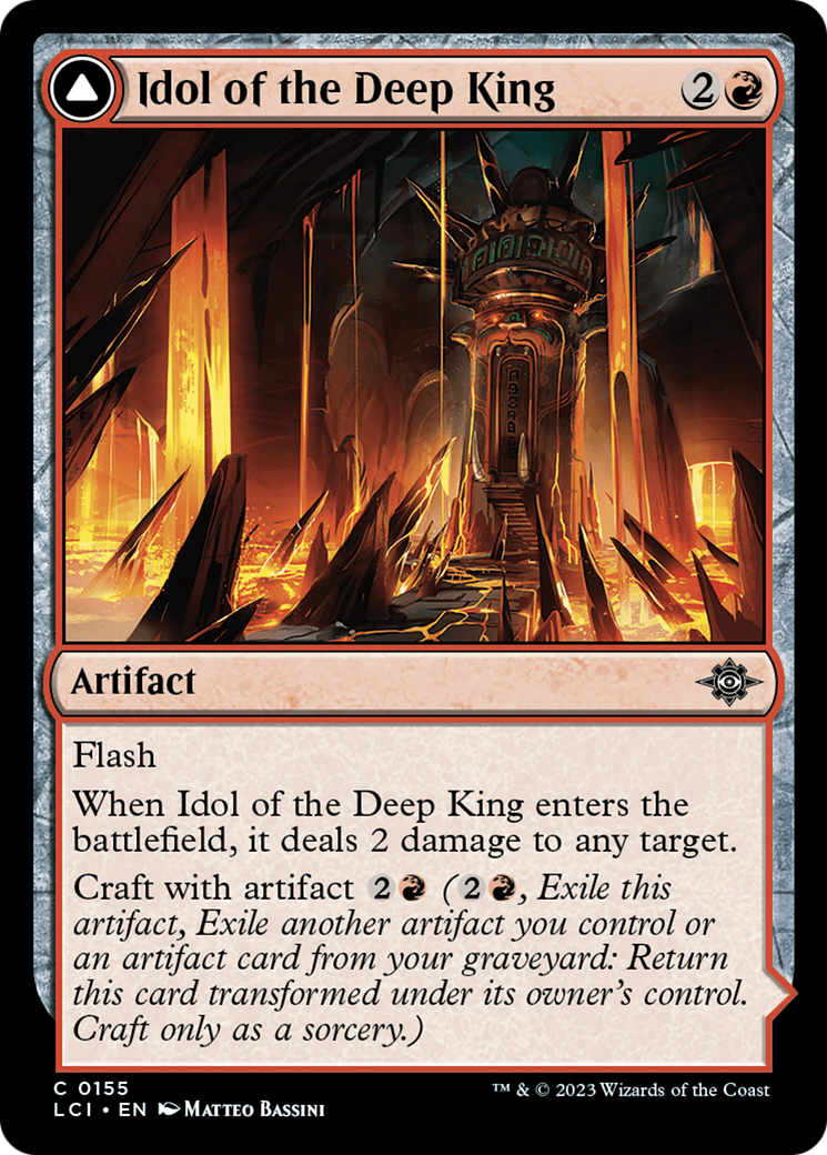 Idol of the Deep King // Sovereign's Macuahuitl (LCI-155) - The Lost Caverns of Ixalan