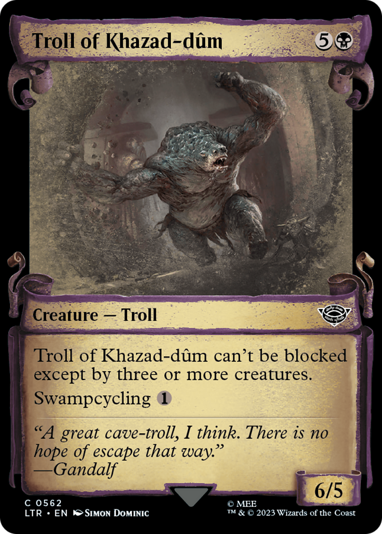 Troll of Khazad-dûm (LTR-562) - The Lord of the Rings: Tales of Middle-earth: (Showcase) Foil