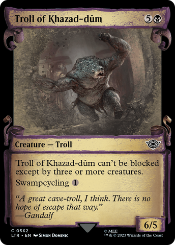 Troll of Khazad-dûm (LTR-562) - The Lord of the Rings: Tales of Middle-earth: (Showcase) Foil