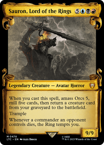 Sauron, Lord of the Rings (LTC-478) - Tales of Middle-earth Commander: (Showcase)