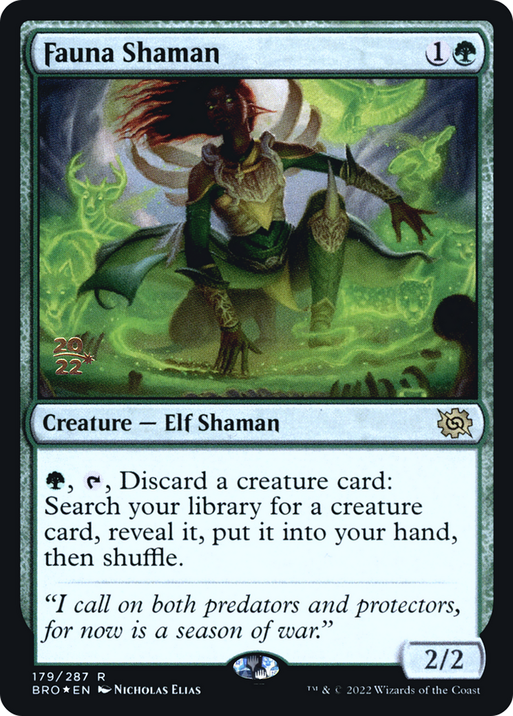 Fauna Shaman (PRE-179S) - The Brothers' War Promos Foil