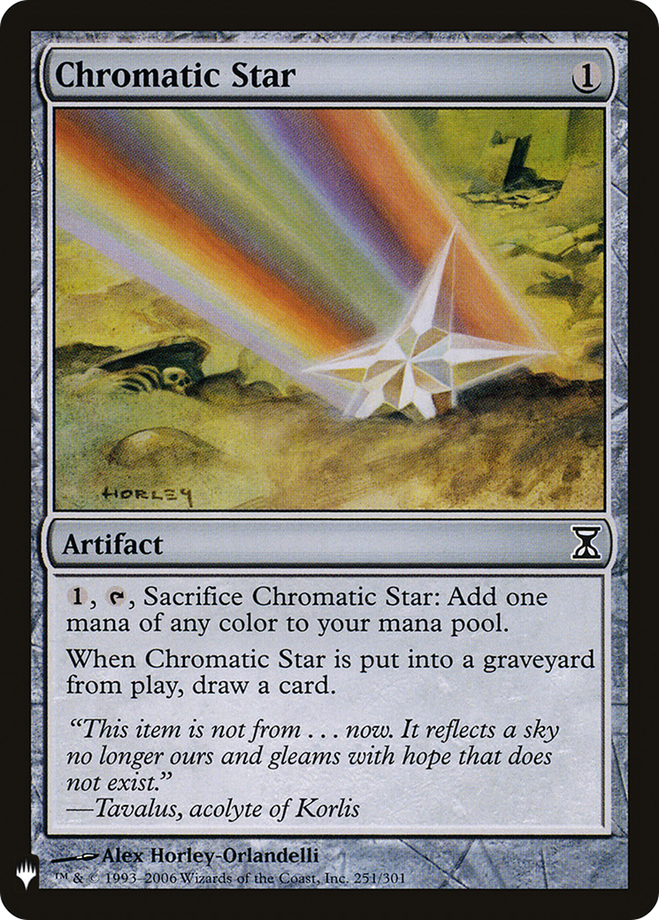 Chromatic Star (LIST-TSP-251) - The List