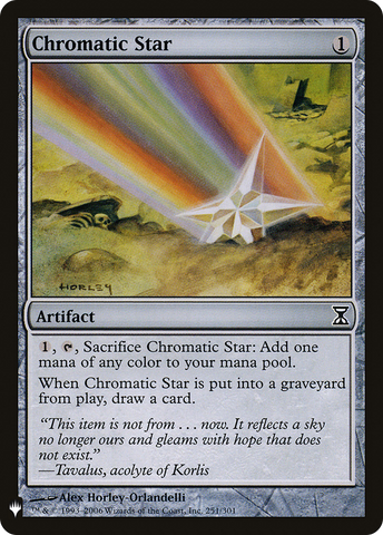 Chromatic Star (LIST-TSP-251) - The List