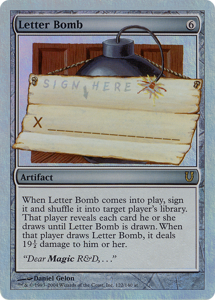 Letter Bomb (UNH-122) - Unhinged Foil