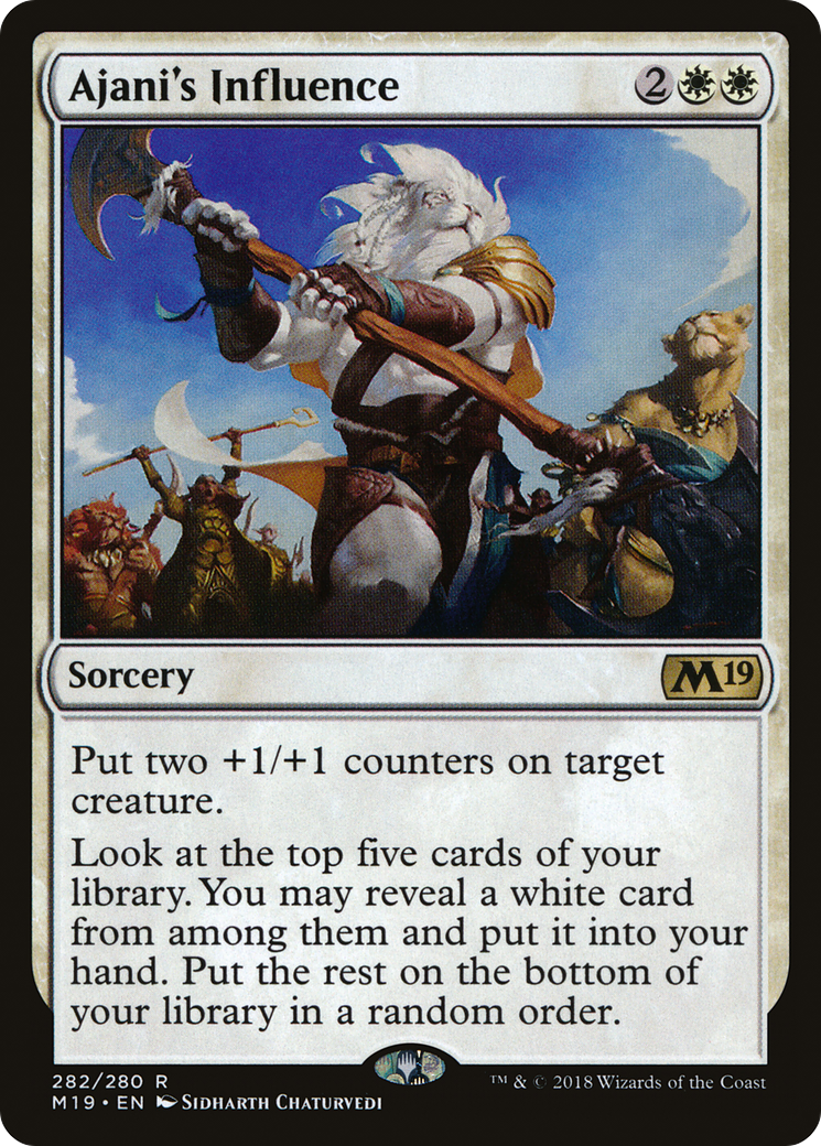 Ajani's Influence (M19-282) - Core Set 2019