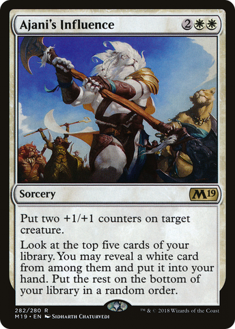 Ajani's Influence (M19-282) - Core Set 2019