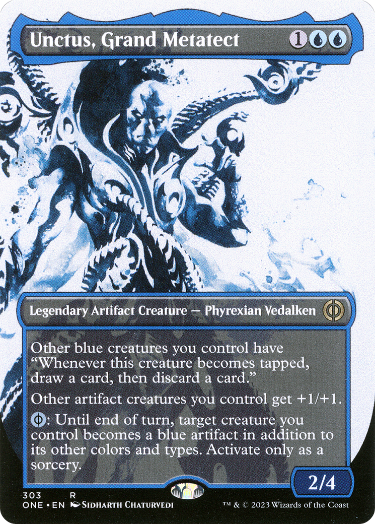 Unctus, Grand Metatect (ONE-303) - Phyrexia: All Will Be One: (Showcase) (Borderless)