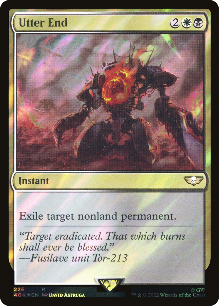 Utter End (40K-226★) - Warhammer 40,000 Commander Foil