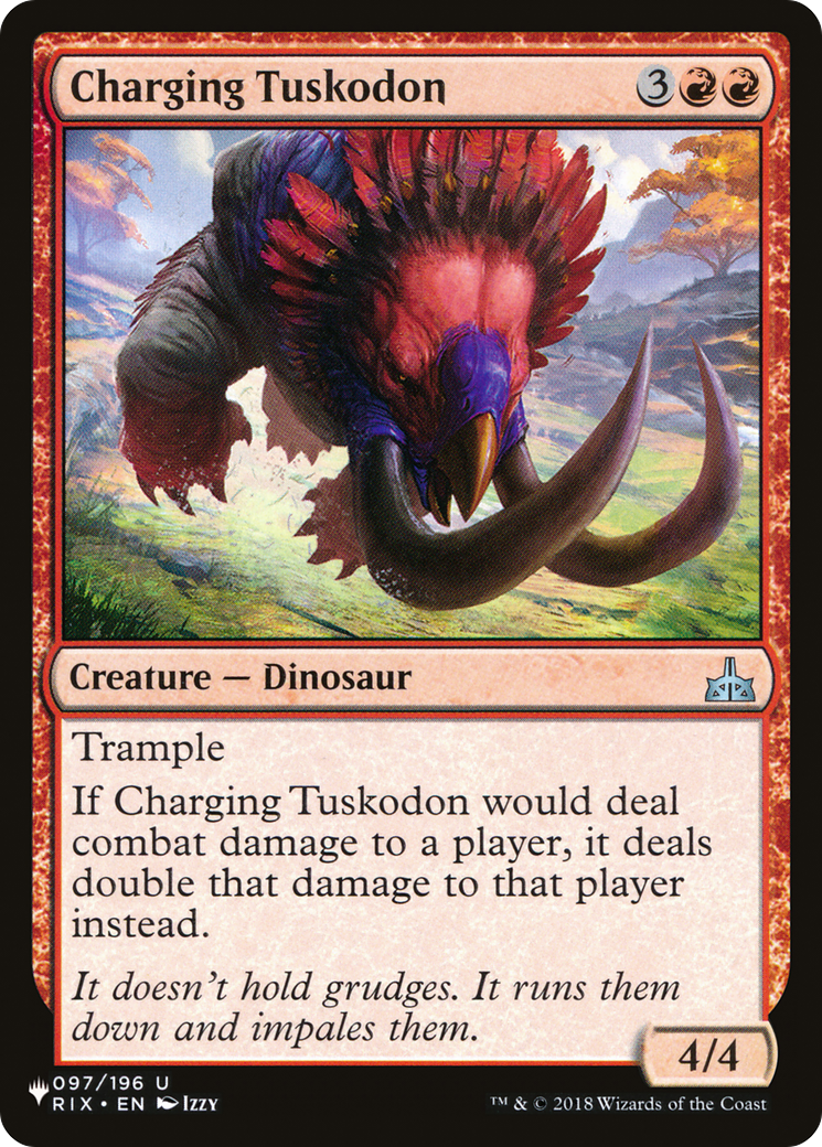 Charging Tuskodon (LIST-RIX-97) - The List
