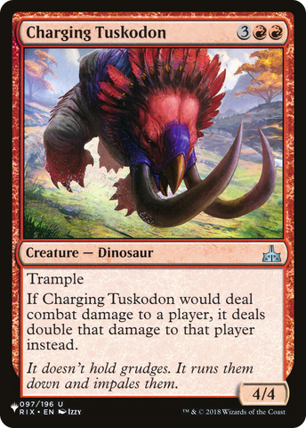 Charging Tuskodon (LIST-RIX-97) - The List