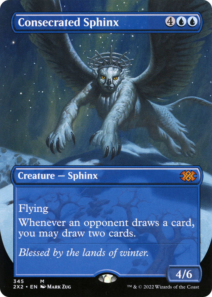 Consecrated Sphinx (2X2-345) - Double Masters 2022 (Borderless) Foil
