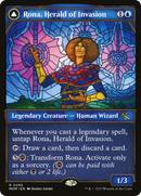 Rona, Herald of Invasion // Rona, Tolarian Obliterator (MOM-295) - March of the Machine: (Showcase) Foil